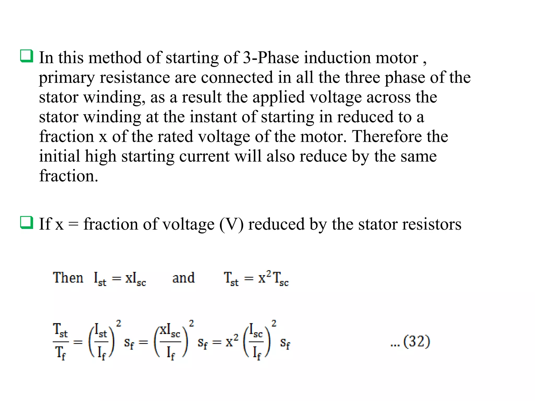 Starter of an induction motor | PPT