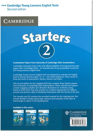 Starters 2 speaking tests | PDF
