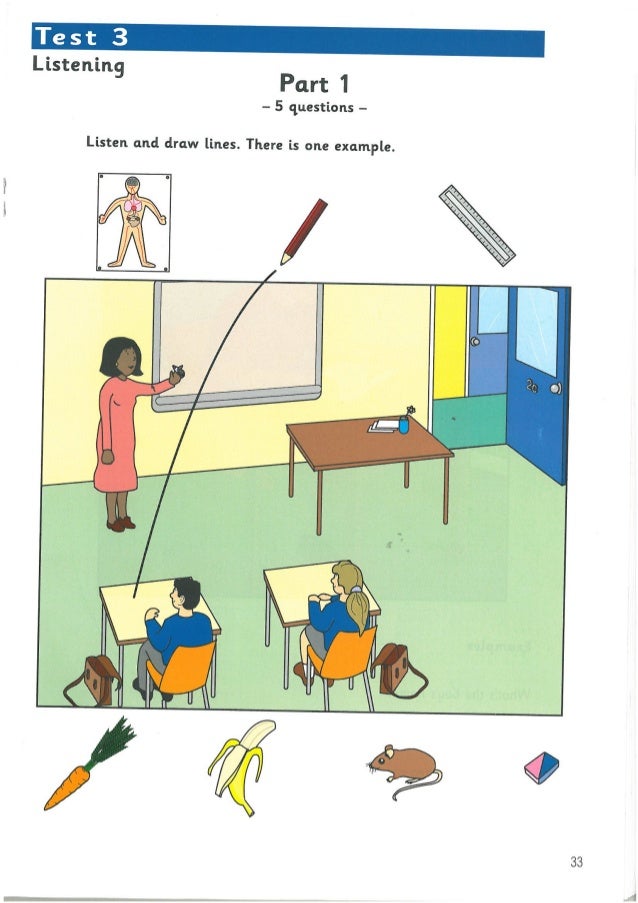 La1 Yle Starters Reading Test 1 Worksheet 4CA