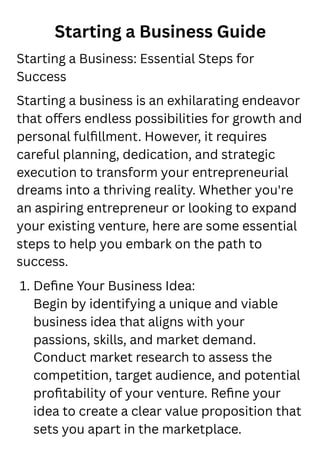 Starting A Business Guide Pdf Starting A Business Guide Pdf