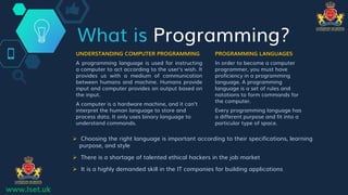 STARTING A CAREER IN PROGRAMMING | PPTX