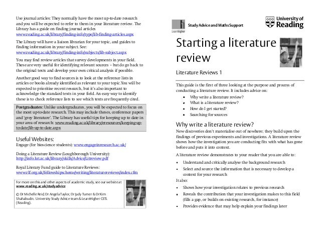 Write my literature review