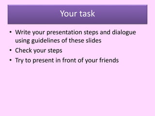 STARTING AND ENDING PRESENTATIONS SIMPLEST RESPONSES intelligence overview
