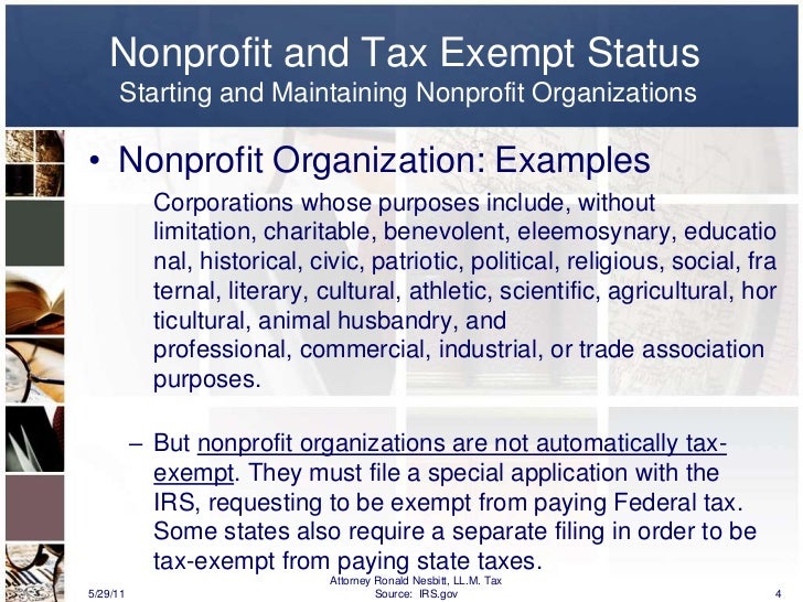 An Example Of A Nonprofit Organization