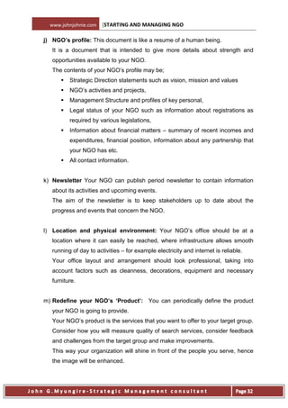 Starting and managing ngo ebook | PDF