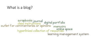 What is a blog?
 