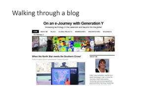 Walking through a blog
 