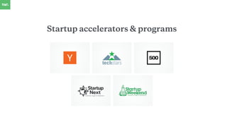 Startup accelerators & programs
 
