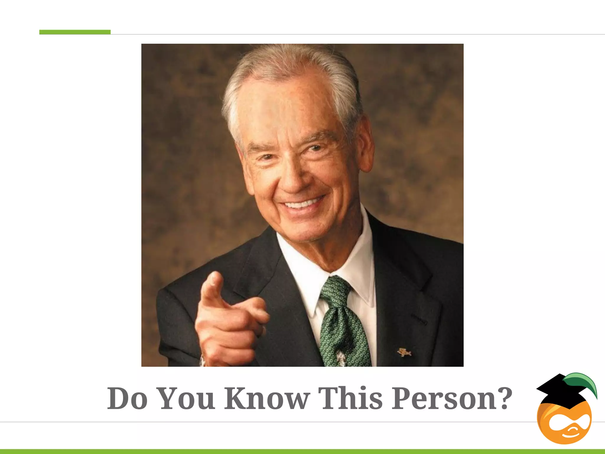 Do You Know This Person? 
 