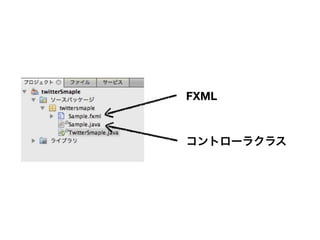FXML



コントローラクラス
 