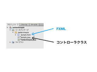 FXML



コントローラクラス
 
