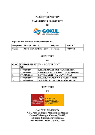 BBA final year internship project report | PDF