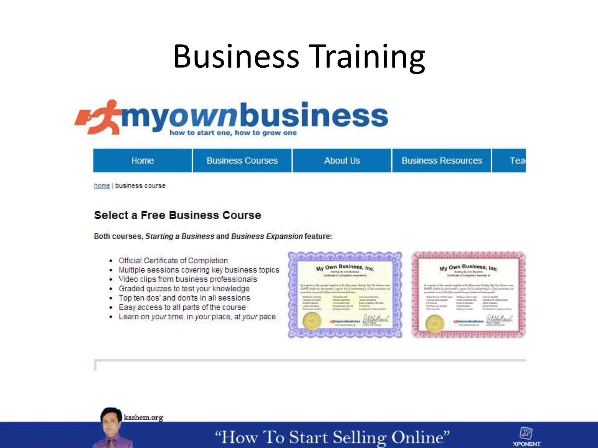 Business Training
 