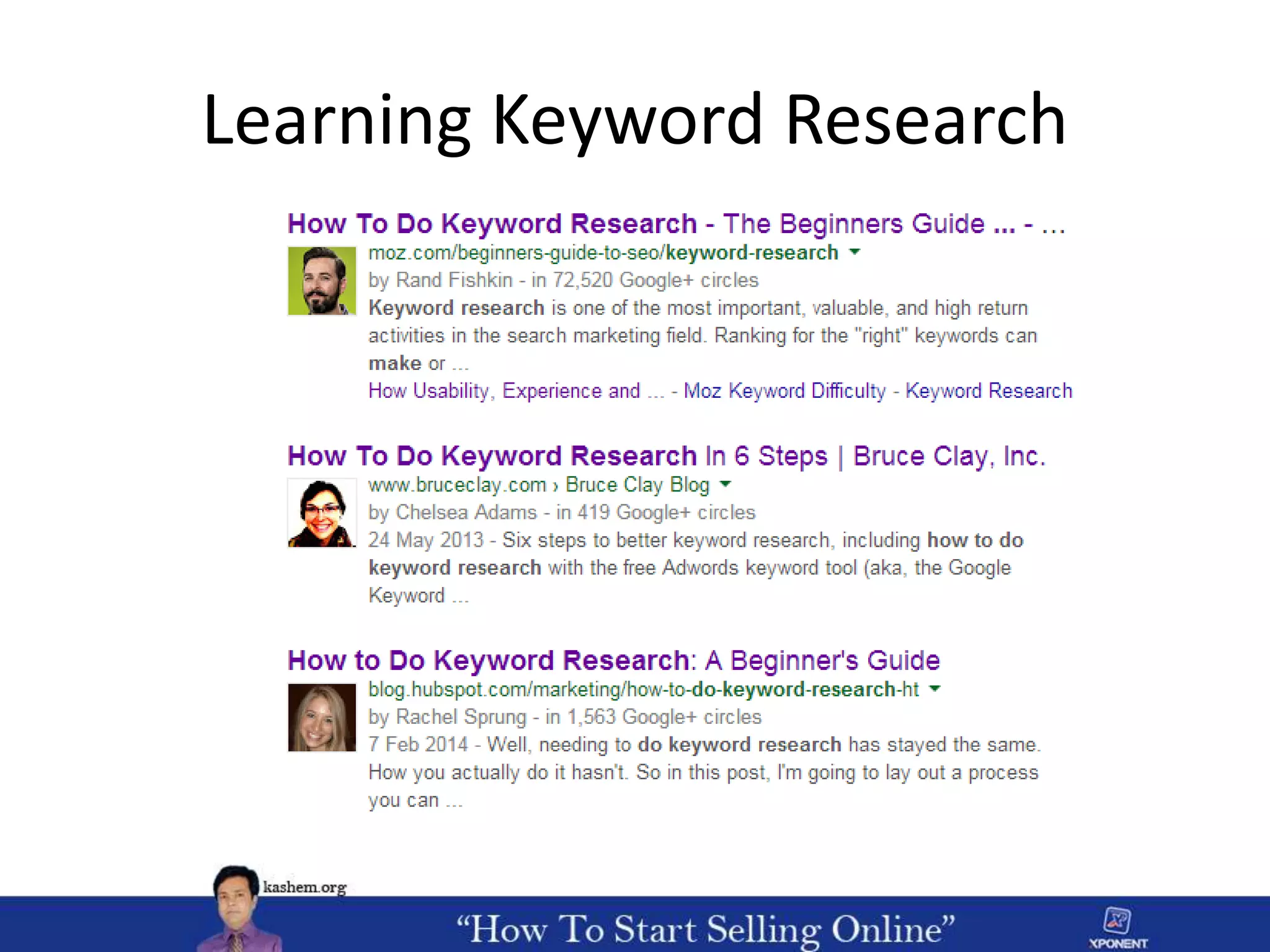 Learning Keyword Research
 