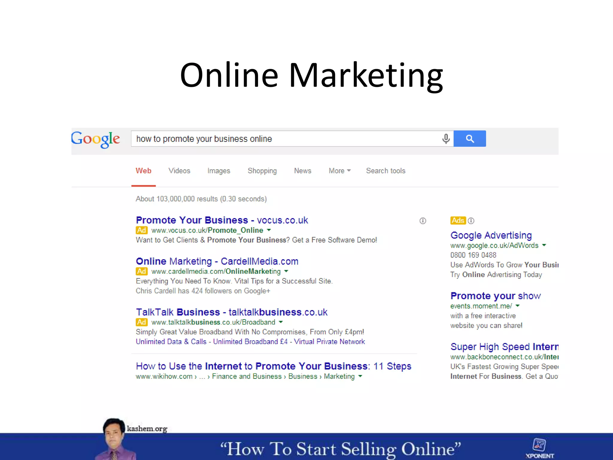 Online Marketing
 