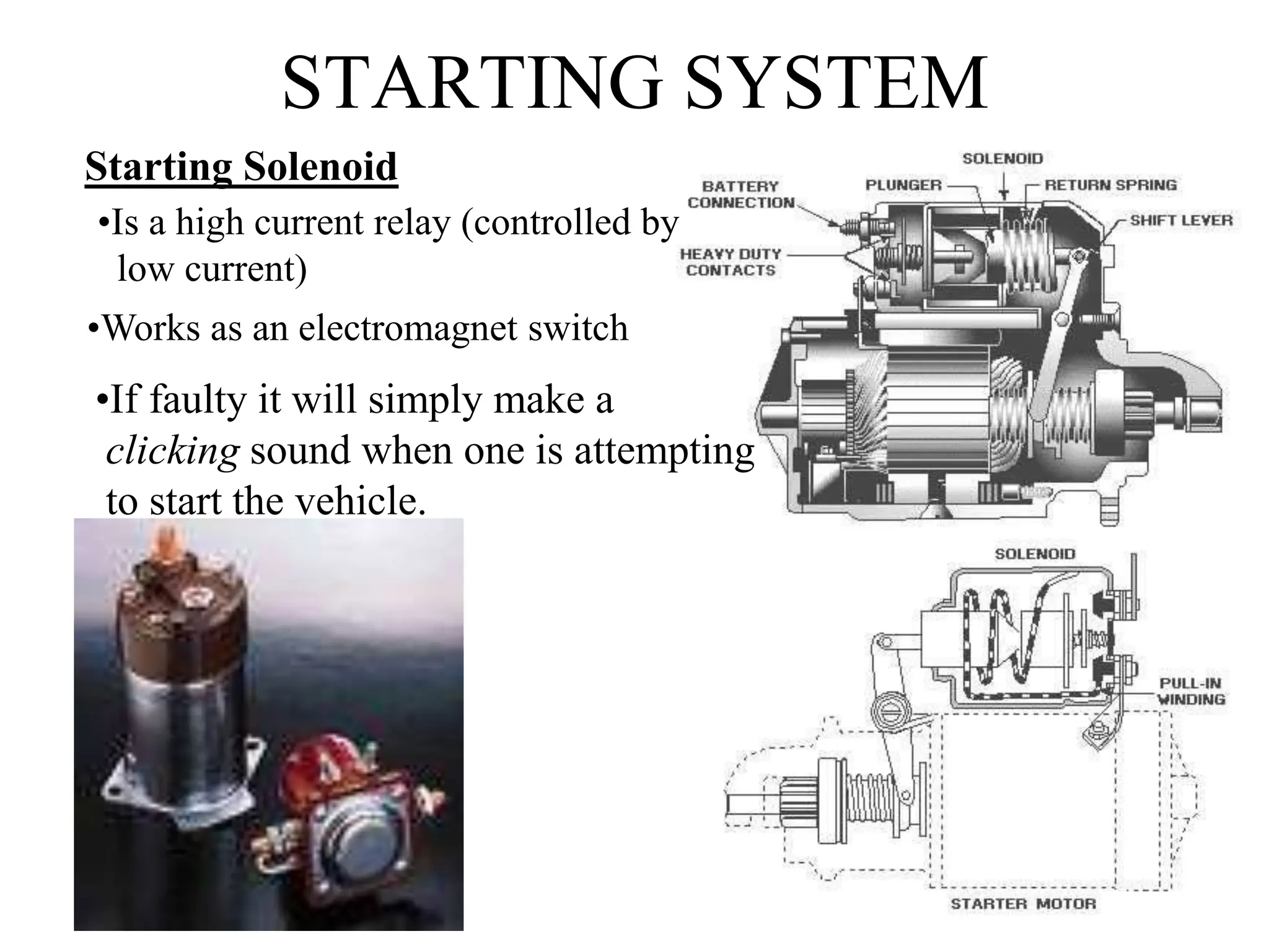 Starting system basic fundamentals & its testing methods | PPT