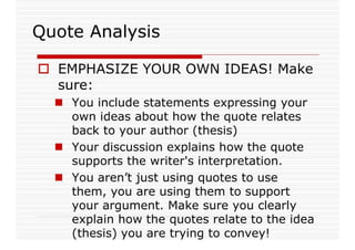 Starting To Body Paragraph