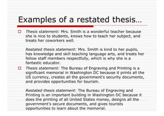 Starting To Body Paragraph