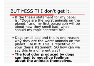 Starting To Body Paragraph