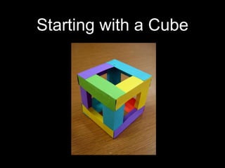 Starting with a Cube
 