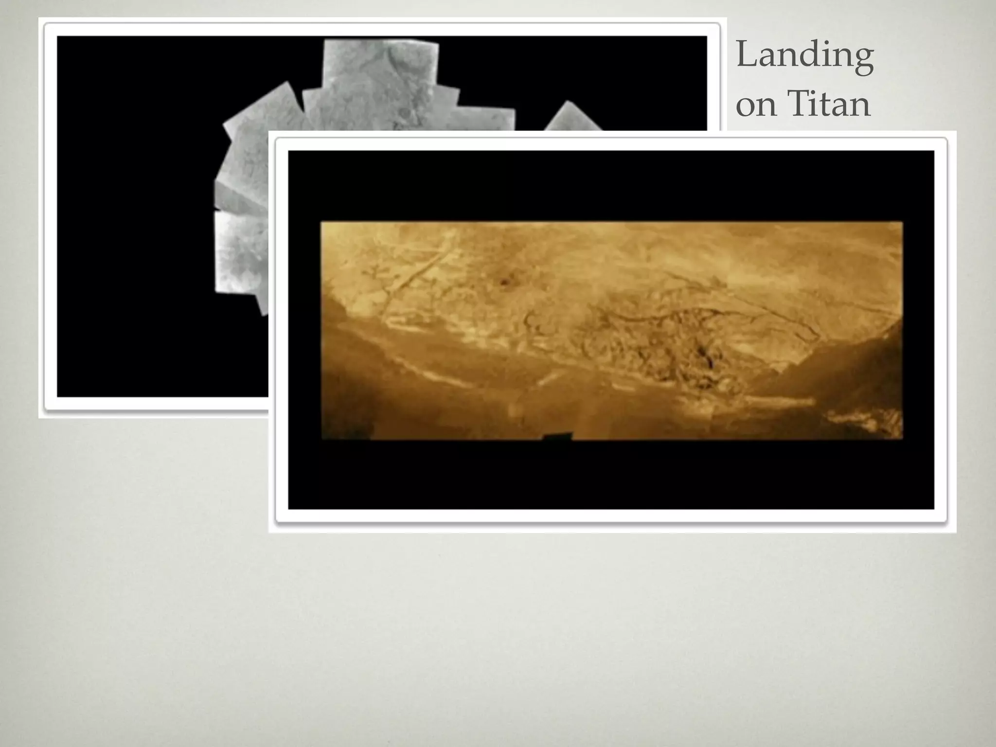 Landing
on Titan
 