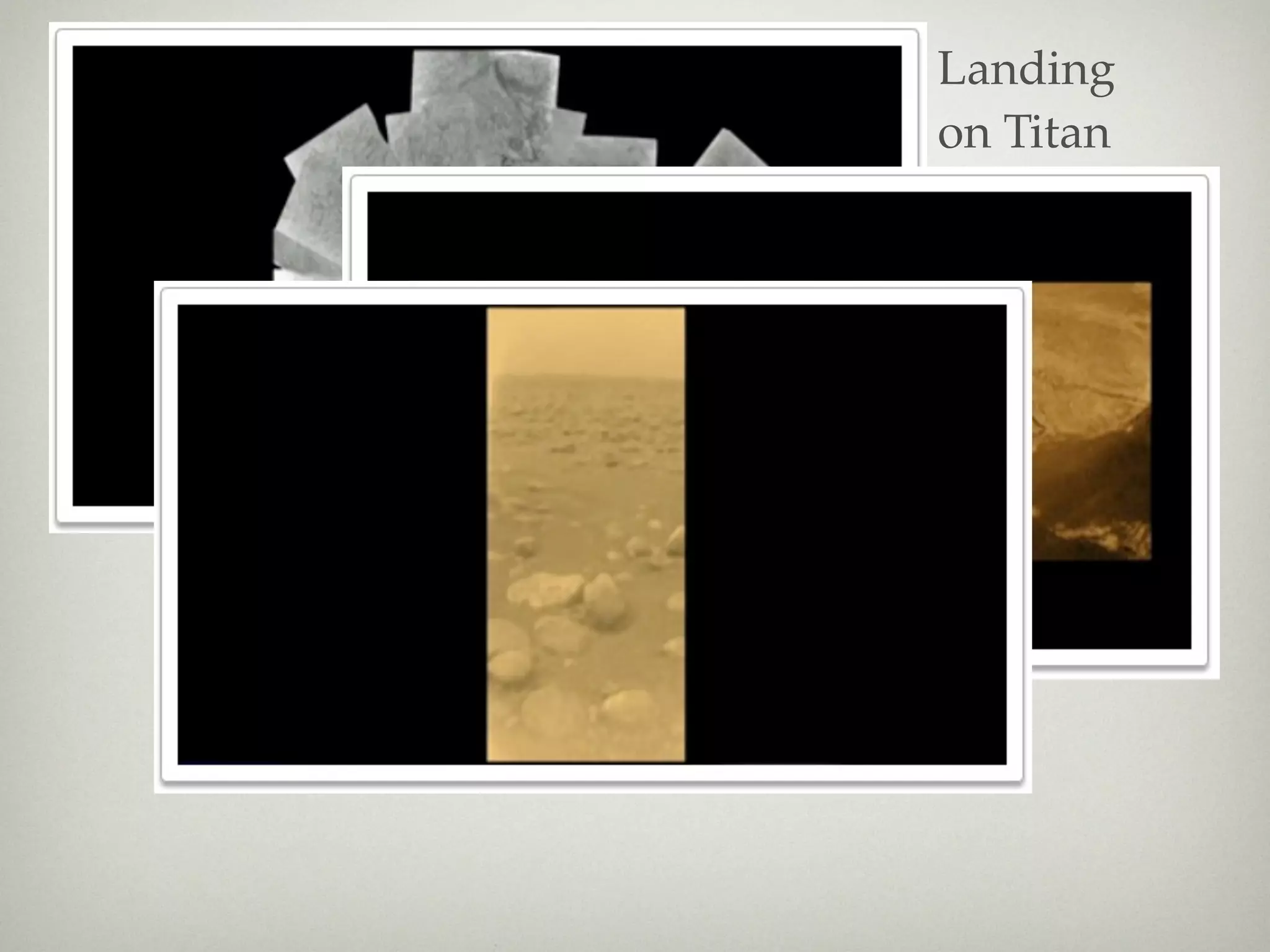 Landing
on Titan
 