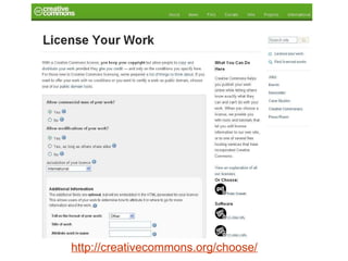 http://creativecommons.org/choose/ 