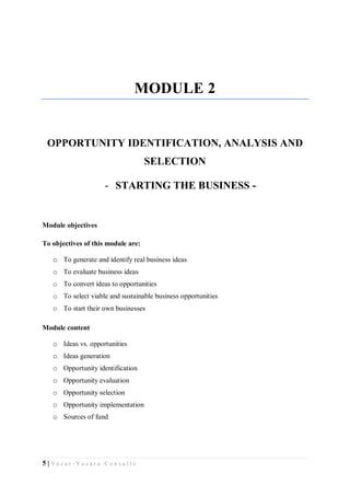 Starting your business & Idea evaluation | PDF