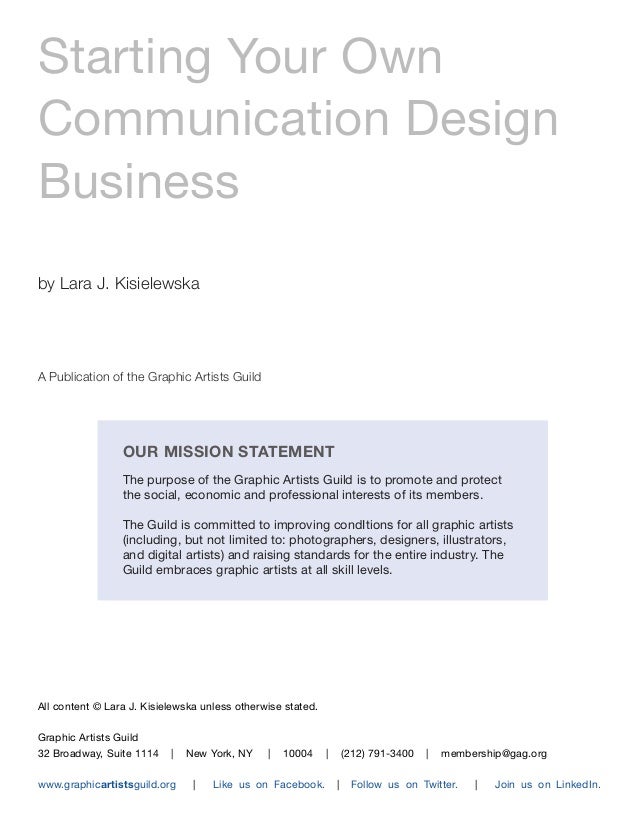 graphic design artist statement