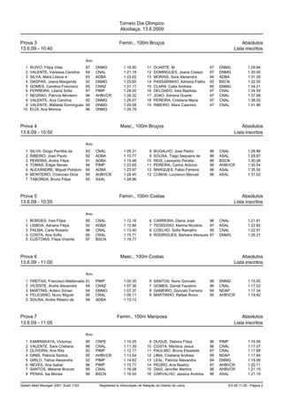 Startlist Tdo
