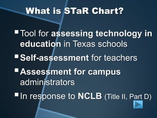 Texas Star Testing STaR Tool for educators | PPTX
