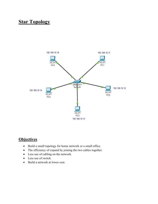 Star topology | PDF
