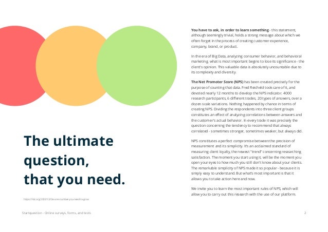 An Introduction To Nps Net Promoter Score - startquestion online surveys forms