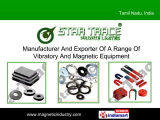 Manufacturer And Exporter Of A Range Of Vibratory And Magnetic Equipment 