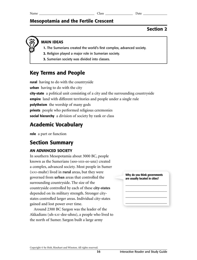 Holt Social Studies Workbook PDF
