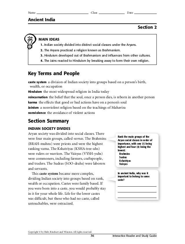 Holt Social Studies Workbook