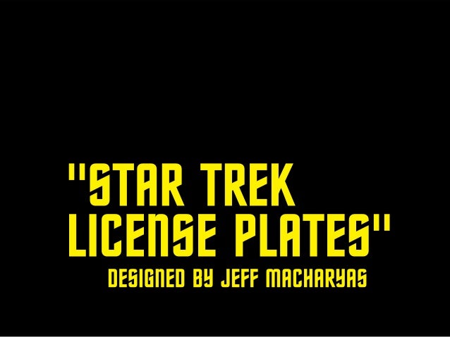 Star Trek License Plates