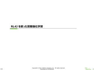 ULS 15
Copyright © 2011-2020 UL Systems, Inc. All rights reserved.
Proprietary & Confidential
RL4J を使った深層強化学習
 