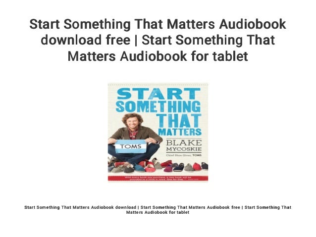 start something that matters ebook free download