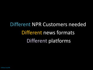 Your BalkanizedWeb 1.0 Website 1.0)6You control. You make your customers come to you.