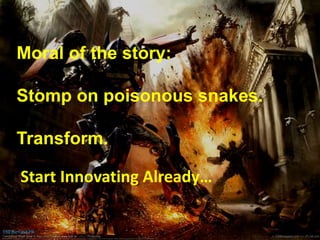 The Excruciating Politeness of Poser Innovation12Observation:  OI consultants tend to PR their best client case studies.OpenInnovationWhitewashing ->