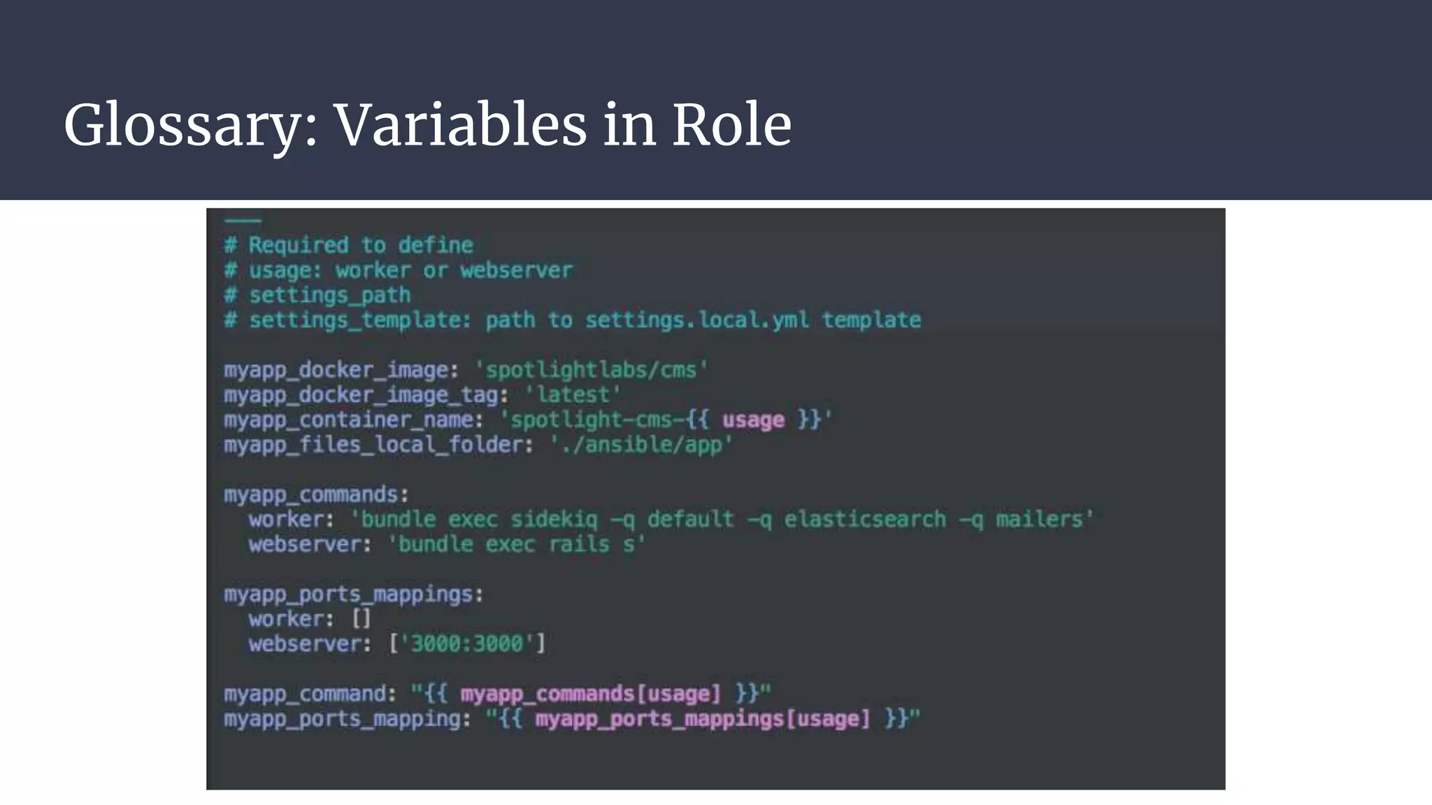 Glossary: Variables in Role
 