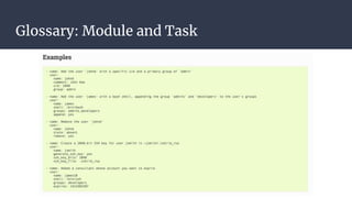 Glossary: Module and Task
 