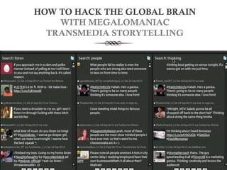 HOW TO HACK THE GLOBAL BRAIN
    WITH MEGALOMANIAC
  TRANSMEDIA STORYTELLING
 