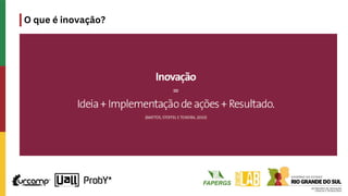 O que é inovação?
 