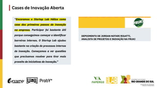 Cases de Inovação Aberta
 