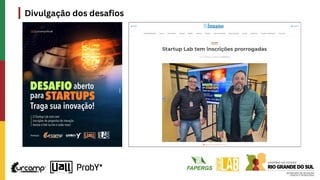 Divulgação dos desafios
 