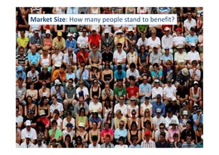 Market Size: How many people stand to benefit?
 