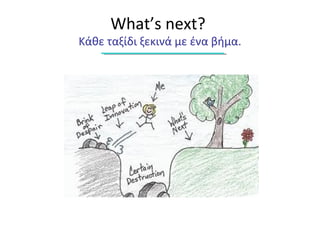 What’s next?
Κάθε ταξίδι ξεκινά με ένα βήμα.
 