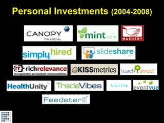 Personal Investments (2004-2008)
 